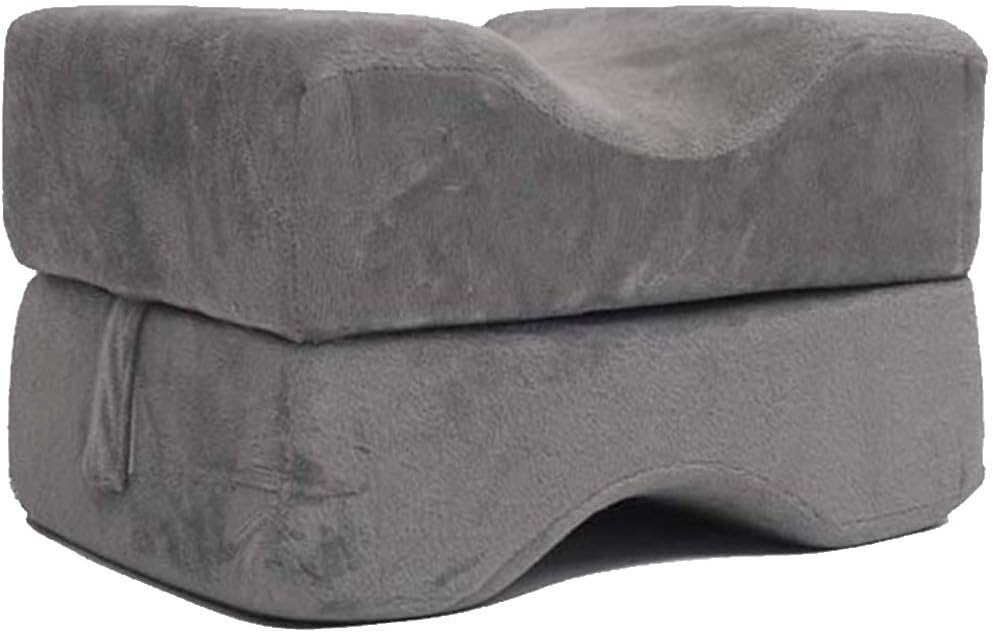 WLL Cojín Elevador de Espuma para pies, Almohada de Descanso elevadora de Tobillo para aliviar el Dolor, cojín de Soporte de cuña de Cama para Rodilla y Mano,Gray(1pc)