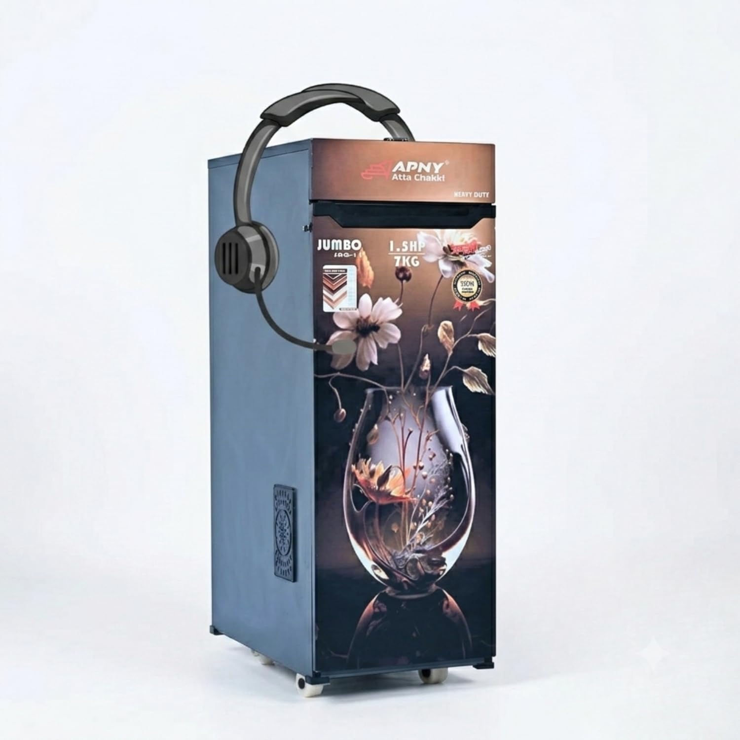 Atta Chakki machine with Hindi Voice Guidance | electric Multi Grain Aata Maker | Low Noise With 1.5 HP Powerful Motor | 10-12 Kg/Hr Per Batch | atta grinding machine | Wheat,Rice&Millet Grinding-image-35