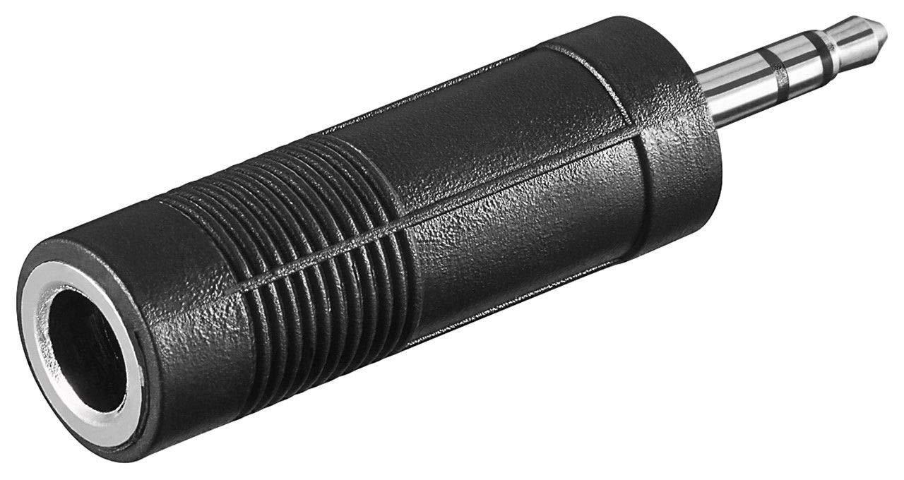 PremiumCord Adaptor 3.5 mm Jack Plug to 6.3 mm Jack Plug/Socket
