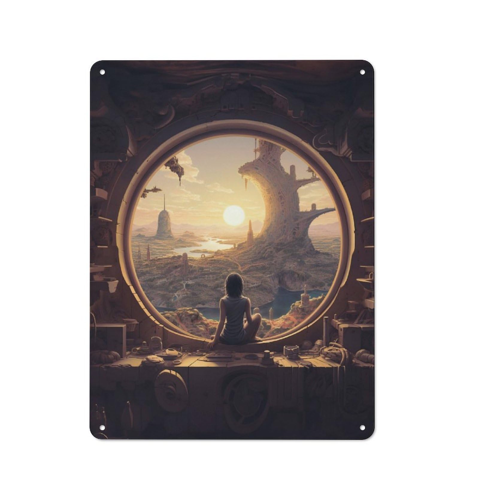 Tin Wall Plaque 40x30cm with Lonely for Kitchen Or Home Bar, for Metal Sign Collectors, for Cafés, Pubs And Restaurants
