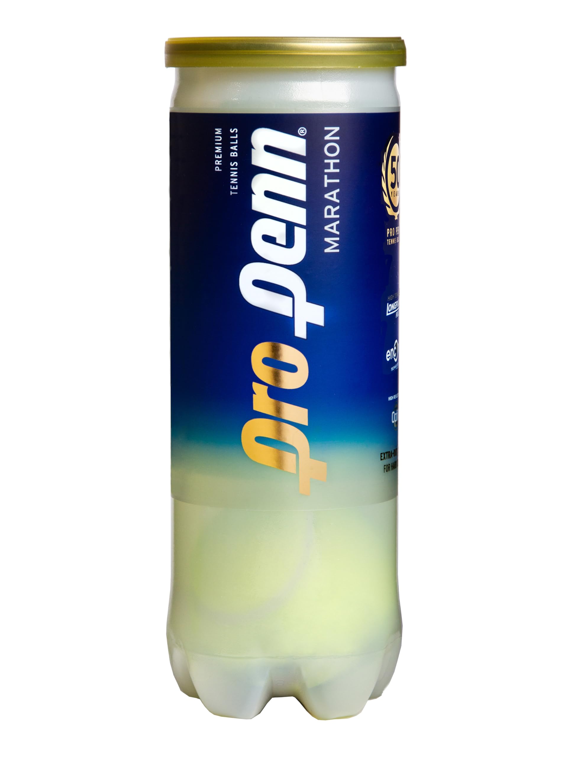 Pro Penn Marathon XD High Altitude Tennis Balls - Extra Duty Felt Pressurized Tennis Balls - 1 Can, 3 Balls
