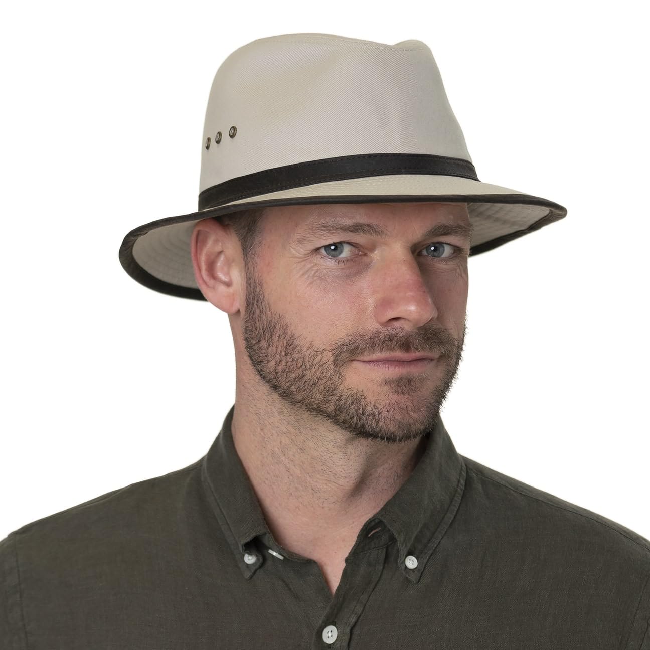 Stetson AVA Cotton Outdoorhut Traveller-Hut Herren Australienhut mit UV-Schutz 40+ Baumwollhut Herrenhut Frühjahr Sommer