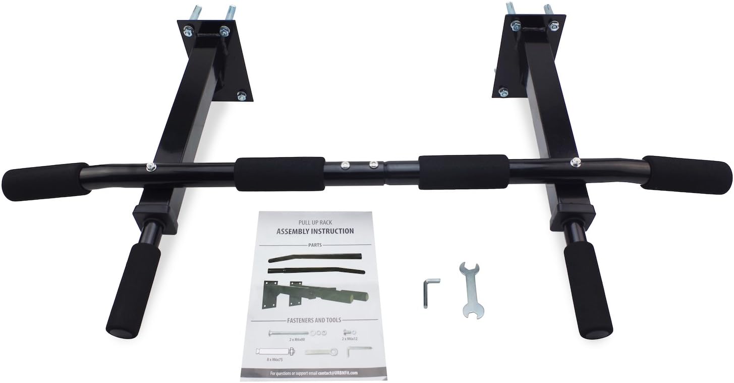 Pull Up Rack Home Gym System (Black, Rack Only) For