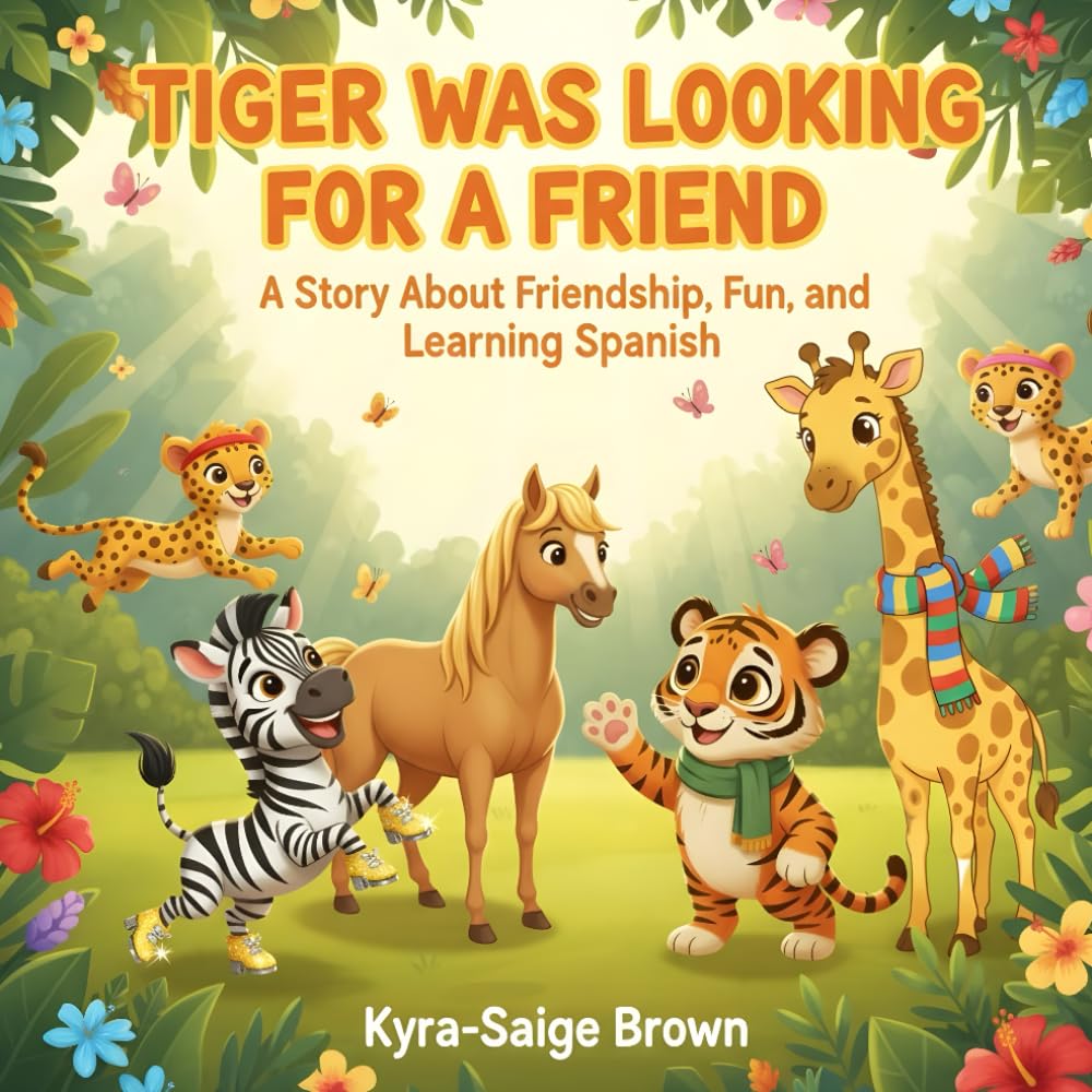 Tiger Was Looking for a Friend: A Story About Friendship, Fun, and Learning Spanish