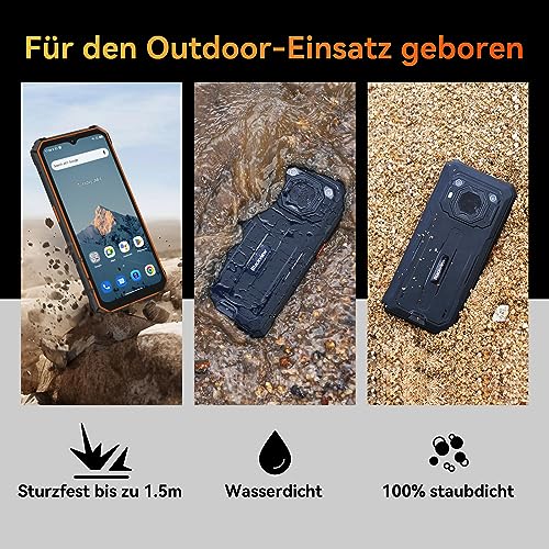 Blackview BV6200(2024) 13000mAh Outdoor Handy Ohne Vertrag, 98db Lautsprecher 6.56' HD+, 64GB/1TB...
