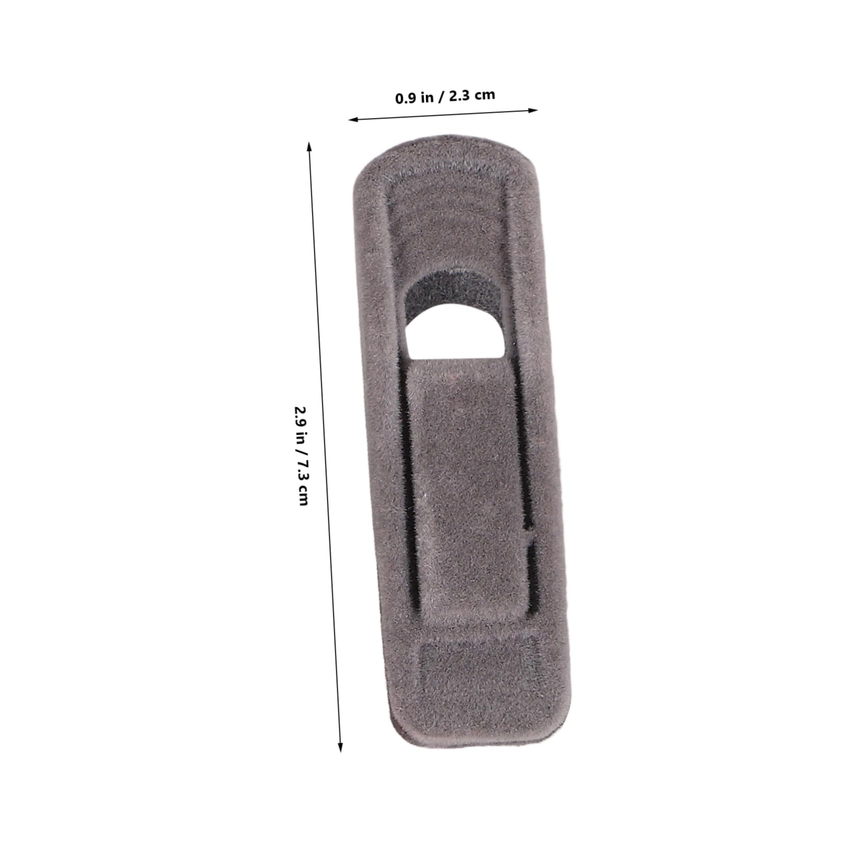 Velours Kleiderbügelclips 40 Stück aus Velour für Kleidung | Abs Clip, Rutschfeste Greifhilfe, 7x2, 1x1, 8cm, für Schrank und Garderobe