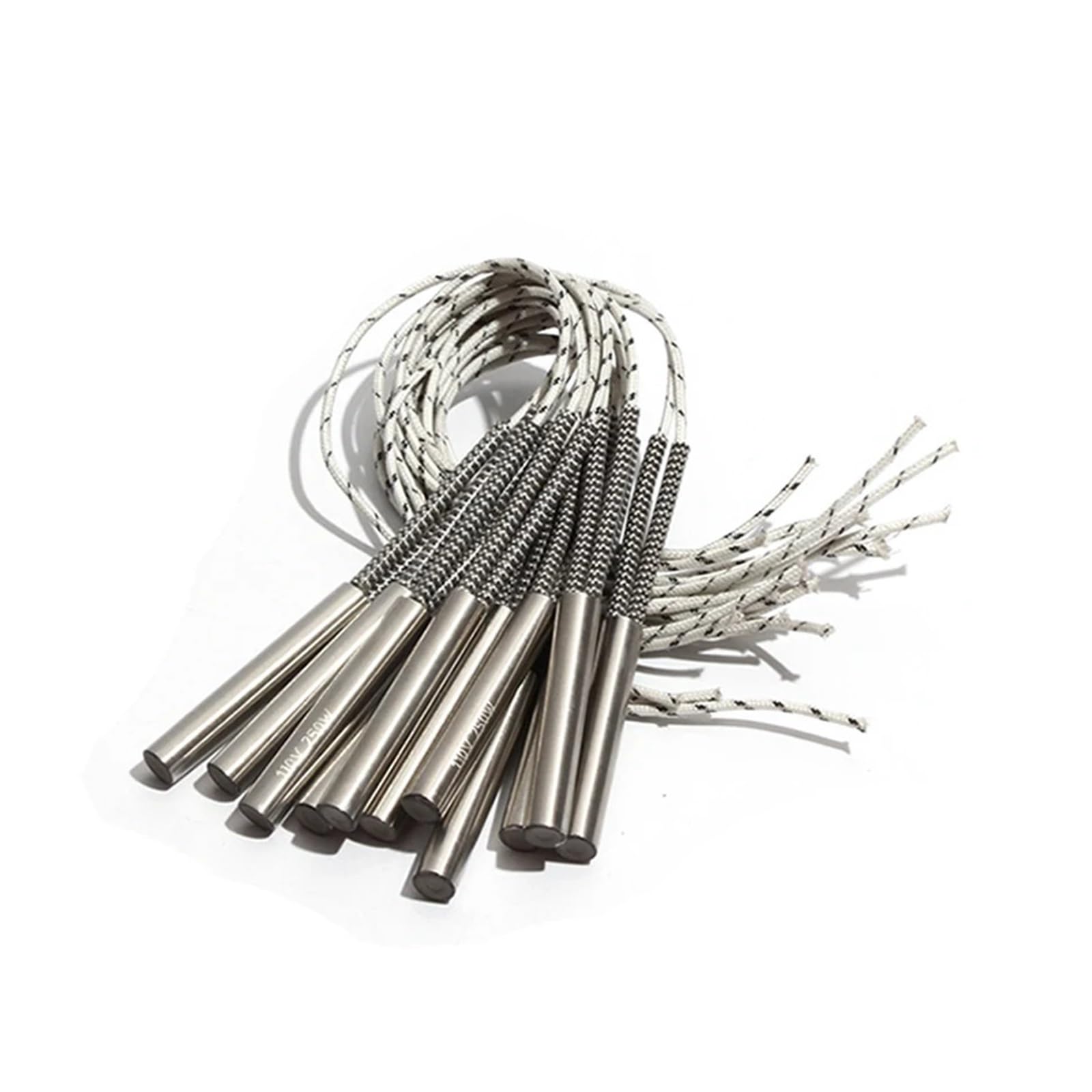 Grzejniki nabojowe 5 sztuk 12 mm 80 ~ 95 mm 316SUS rurowy podgrzewacz rurowy 110V/220V/380V wkład grzewczy 400W / 420W / 450W / 460W element elektryczny (110V, 400W 12x80mm (DxL))