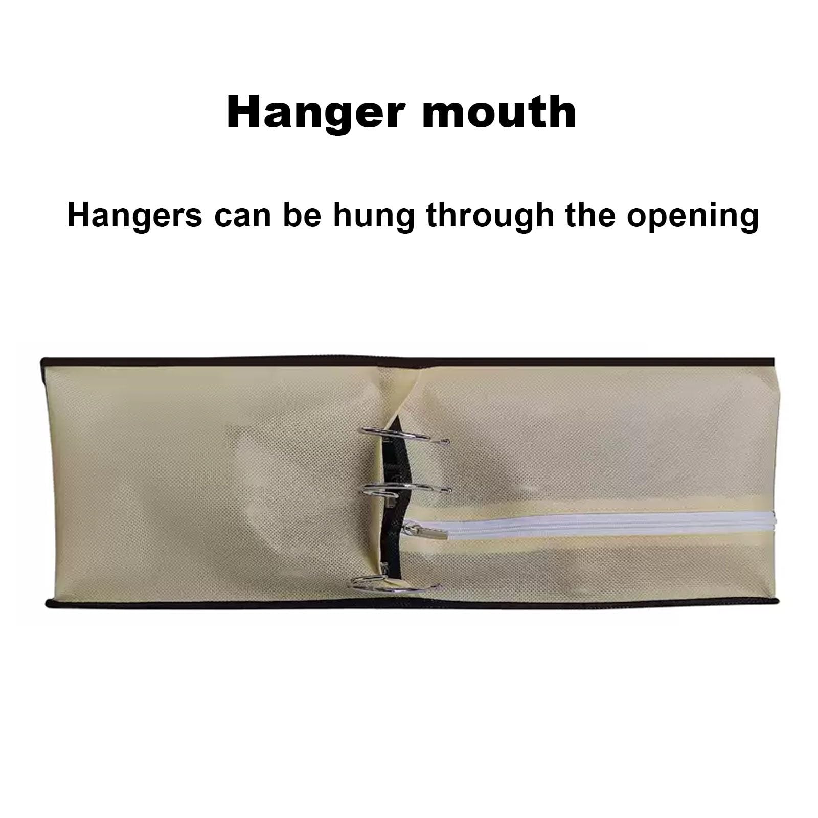 Funda para pantalones, protección contra el polvo para almacenamiento, bolsas de ropa colgantes de 41 pulgadas + 6 pulgadas
