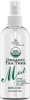 Dr Joe Lab Organic Tea Tree Mist For Skincare - USDA Certified - 4 oz- Face Spray - Soothing & Relaxing -Pure Essential Oi...