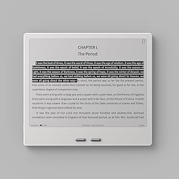 BOOX Go7 Android 電子書籍リーダー モノクロパネル ホワイト デジタルデトックスのため、Boox Go7モノクロを買いました