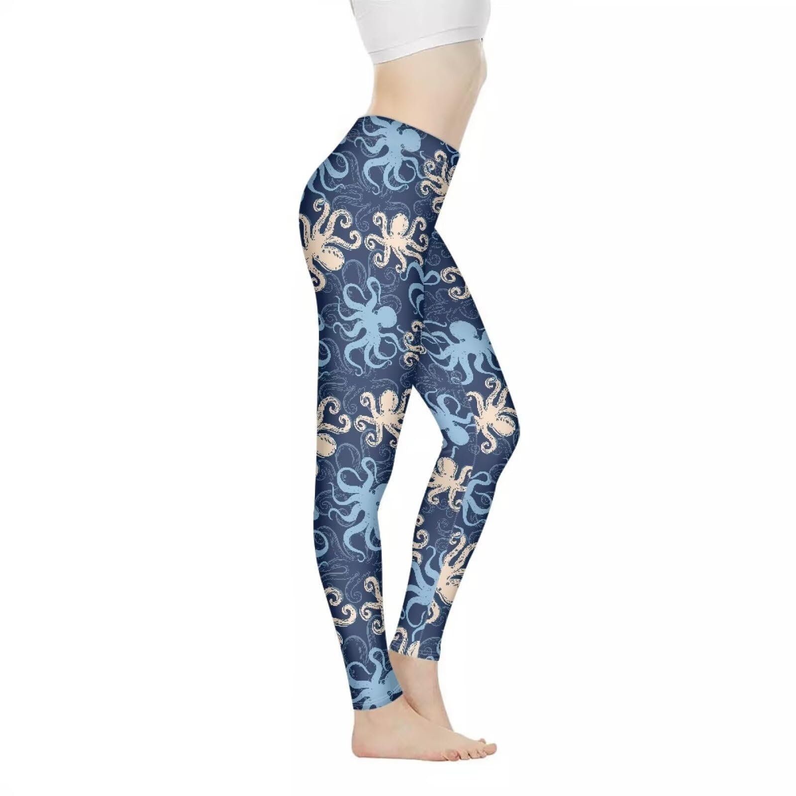 Jndtueit Galaxy Workout Legging Pants Full Length, Yoga Pants Plus Size for Women, High Waisted Leggings for Sports Running