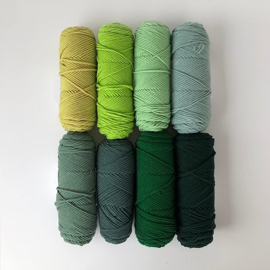 Bolas de 100g/200g de hilo de tufting surtido,hilo de tufting de la serie de colores degradados,juego de hilo mixto de fibra acrílica para tejer,ganchillo,bola de hilo profesional de 8 hebras