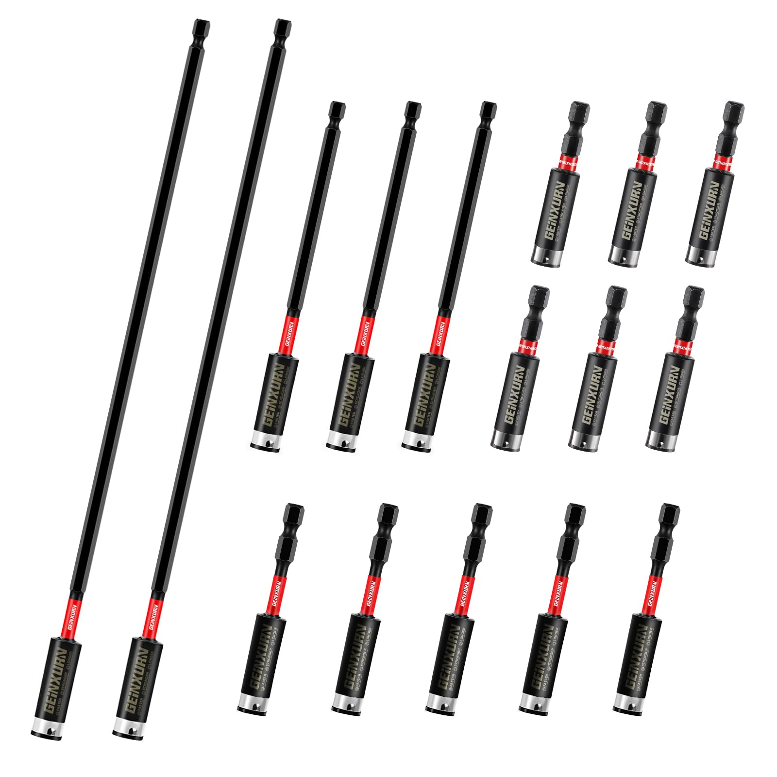 Geinxurn Magnetic Bit Holders - 8 Pack -15 Geinxurn Magnetic Bit Holders - 8 Pack -15