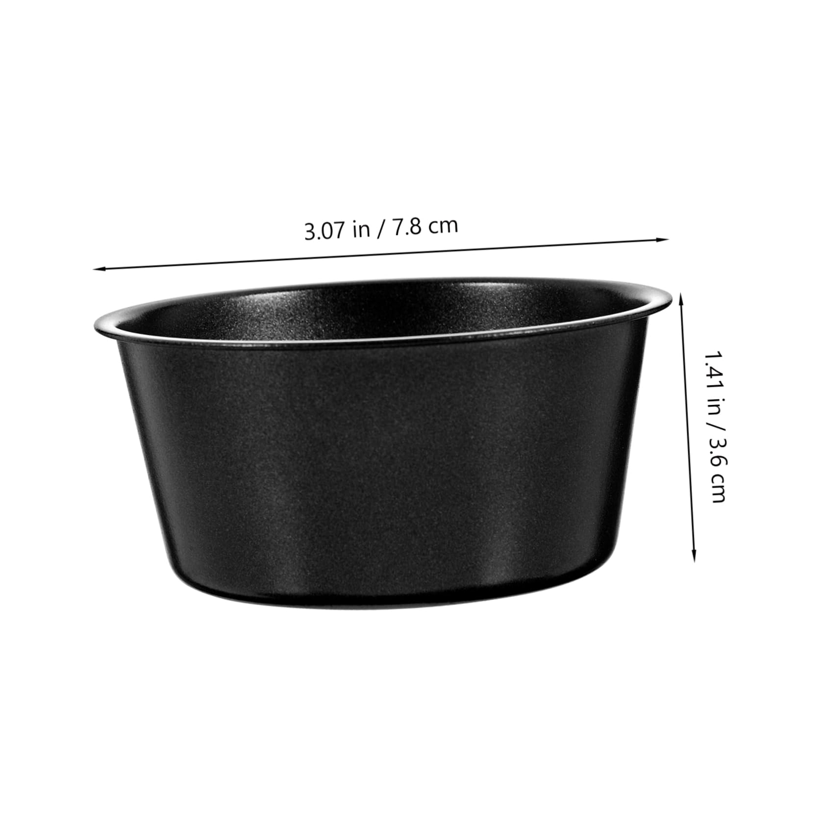 ABOOFAN 4 Juegos Molde De Pudín Formas De Moldes Para Pasteles Molde De Pastel Pequeño Molde Para Hornear Pasteles Para El Hogar Molde Para Pasteles Black Acero Carbono 3 Piezas * 4