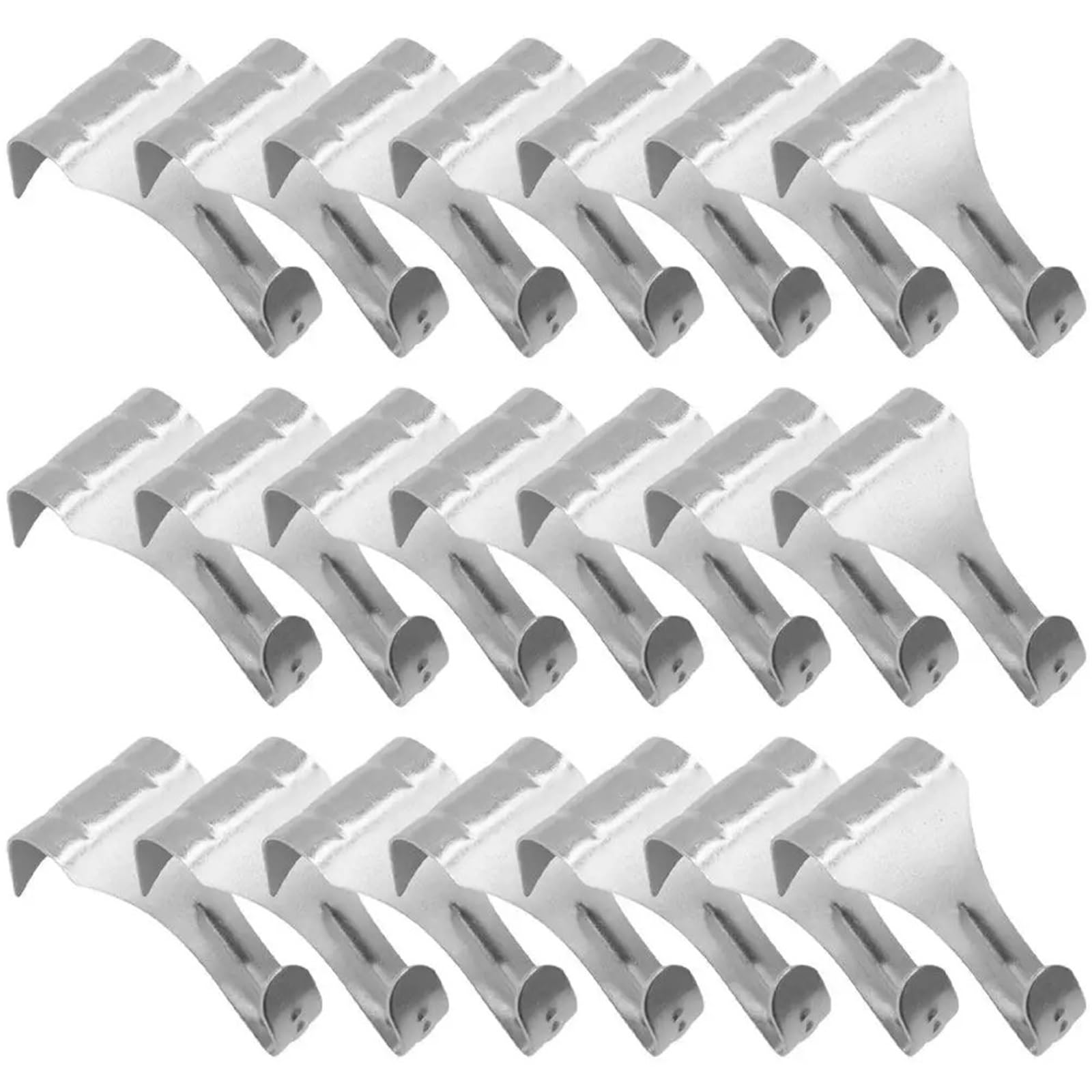 Picture Rail Hooks 50Pcs S Shape Picture Hanging Hooks Heavy Duty Metal Rail Molding Hangers for Artwork Photos Decor Modern Minimalist Wall System for Pictures Frames Gallery Pictures Billboards