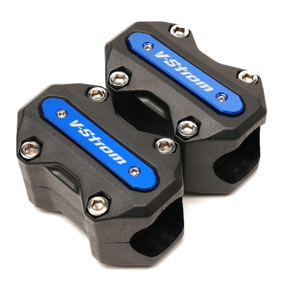 Per Suzuki V-Strom 650 /XT DL650 DL1000 V Strom 1000 /XT Vstrom 1050 /XT Accessori Blocco Protettivo del Paraurti Motore delle Barre di Protezione (Blu)