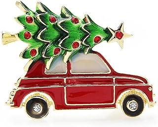 クリスマス ブローチ 胸元 ツリー 車 キラキラ Xmas コサージュ 胸飾り 冬 アクセサリー クリスマス用品 プレゼント ギフト