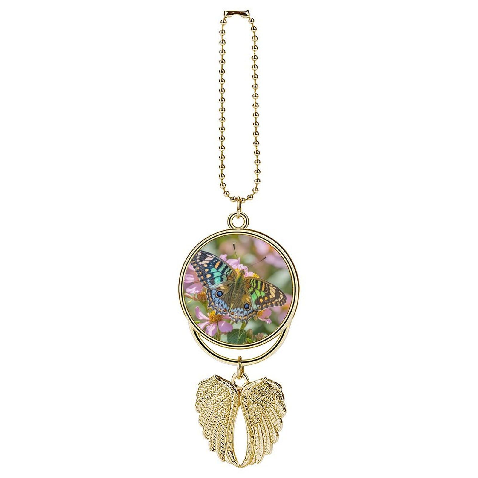 Butterfly Car Pendant Hanging Swing Auto Rear View Mirror Hanging Car Rear View Mirror Charm Truck Hanger Ornament Charm for Car Rear View Mirrors Accessories