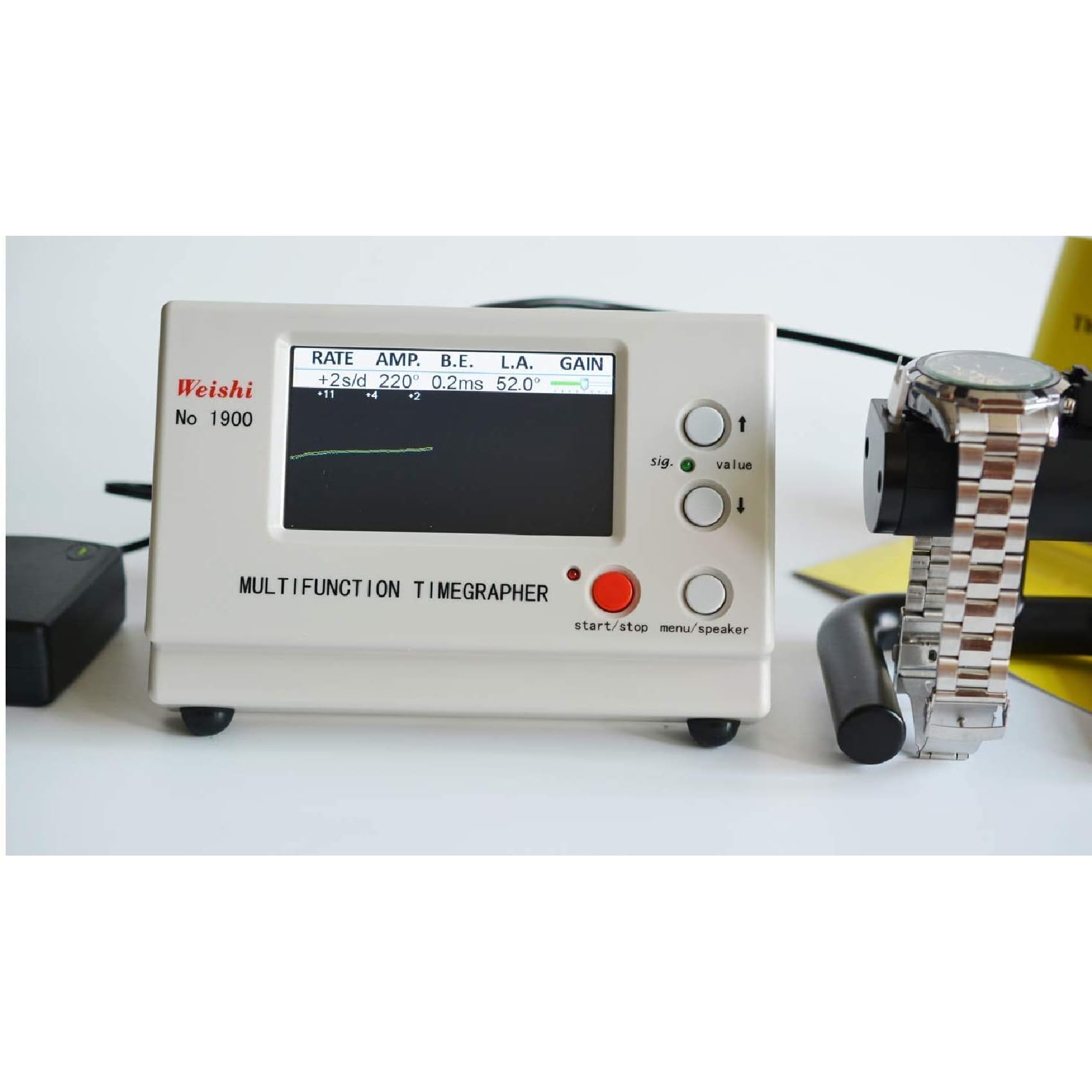 Uhrenwerkzeug, Multifunktions-Zeitwaage, LCD-Bildschirm Nr. 1900, koaxialer MTG-Uhrentester, Zeitmessmaschinen für mechanische Uhren, Armbanduhren