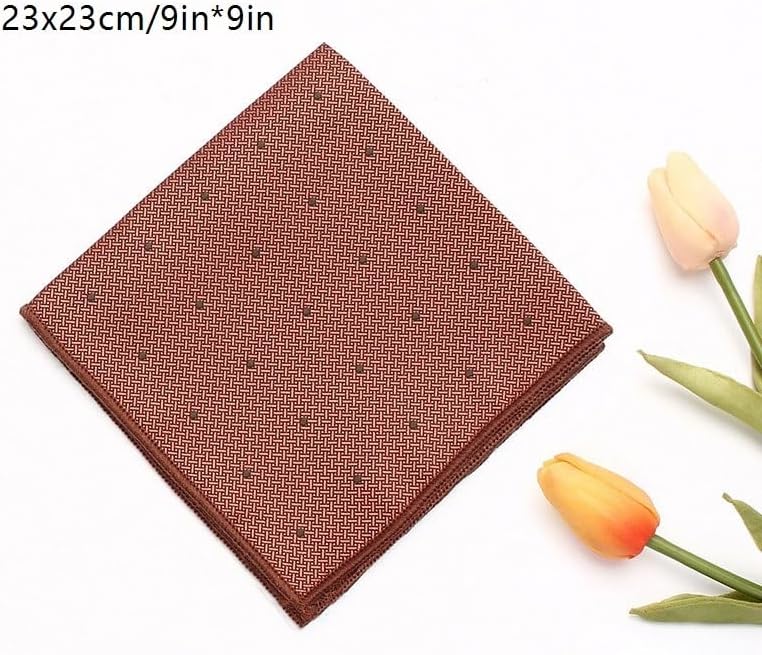 Men's Business Suit Pocket Square Polyester Wedding Handkerchief Party Chest Scarf Accessory
