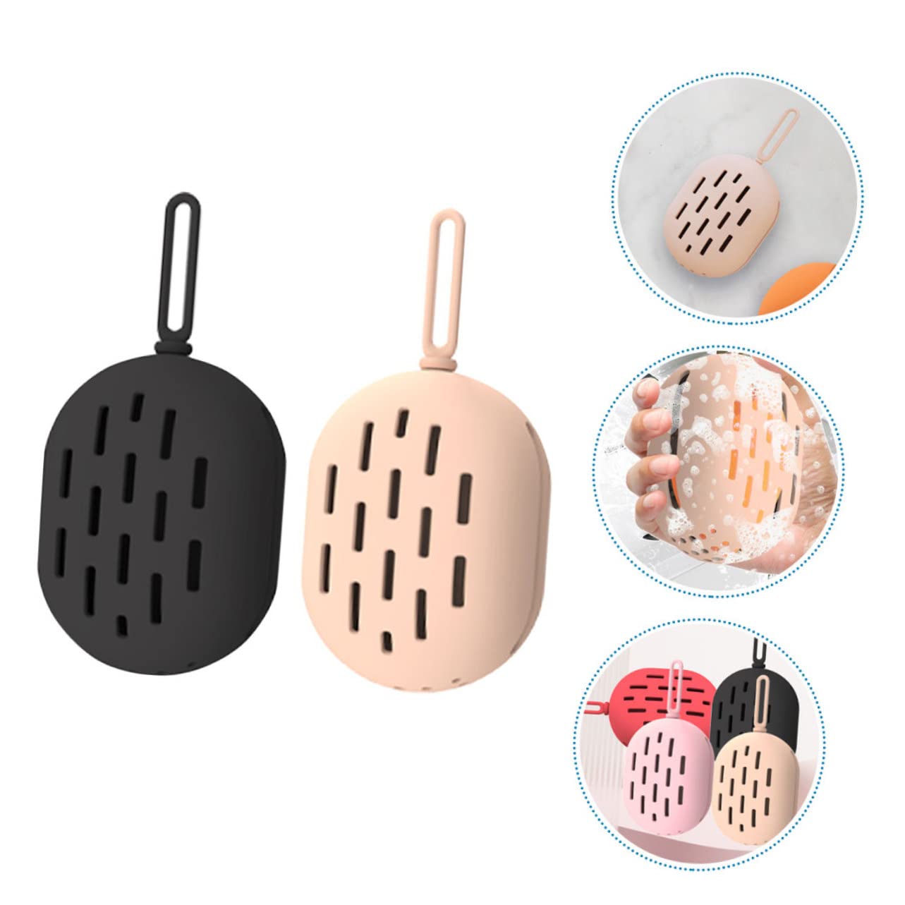 minkissy 8piezas Caja De Almacenamiento De Esponjas De Maquillaje De Silicona De Portátil y Transpirable Organizador para Hogar y Viaje