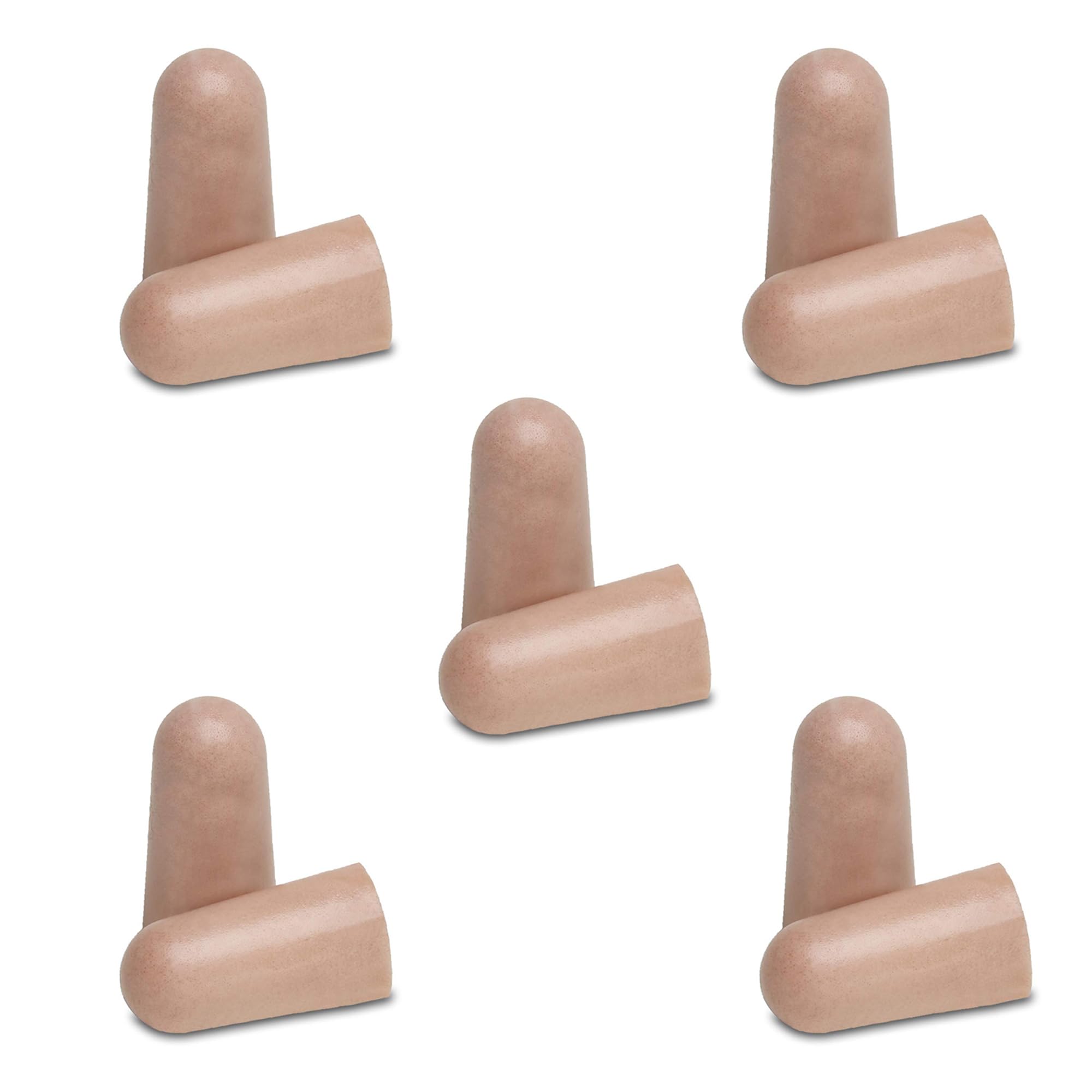 Soft Foam Ear Plugs Travel Sleep Prevention Earplugs Noise Reduction For Noise, Meditation, Studying, Live Concert, Yoga, Travel (5 Pair Soft Foam Brown)-image-21