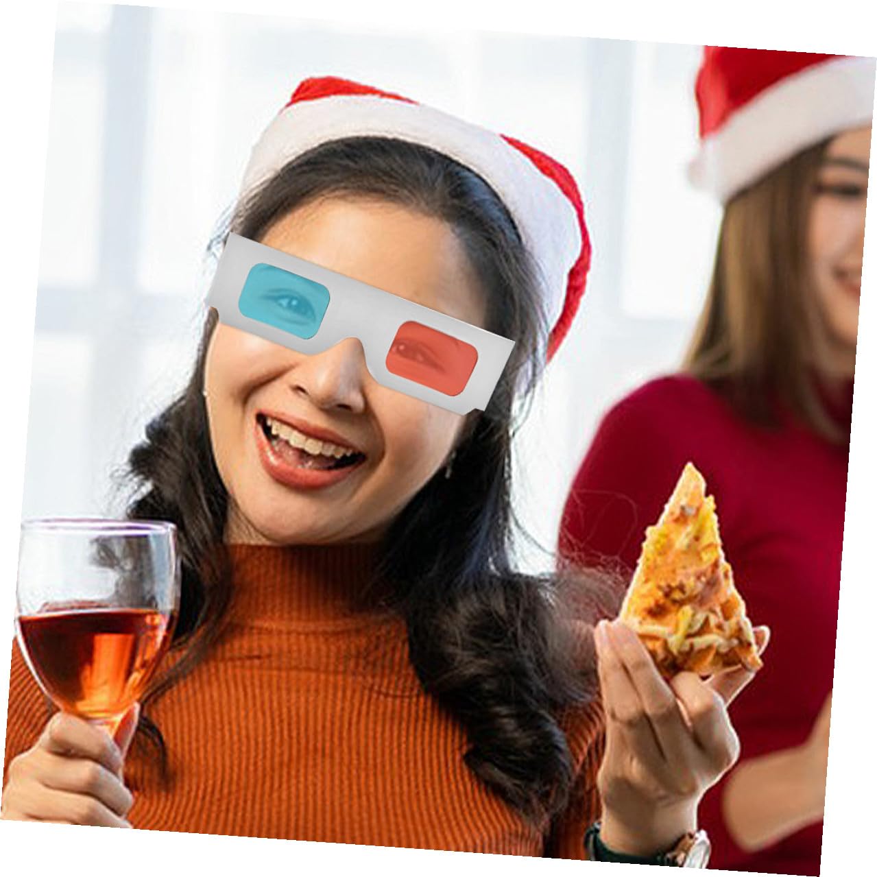 70piezas Gafas de Papel Anaglifas Gafas de Cartón Marco para Ver Películas Casa Reuniones Familiares y Presentaciones Educativas