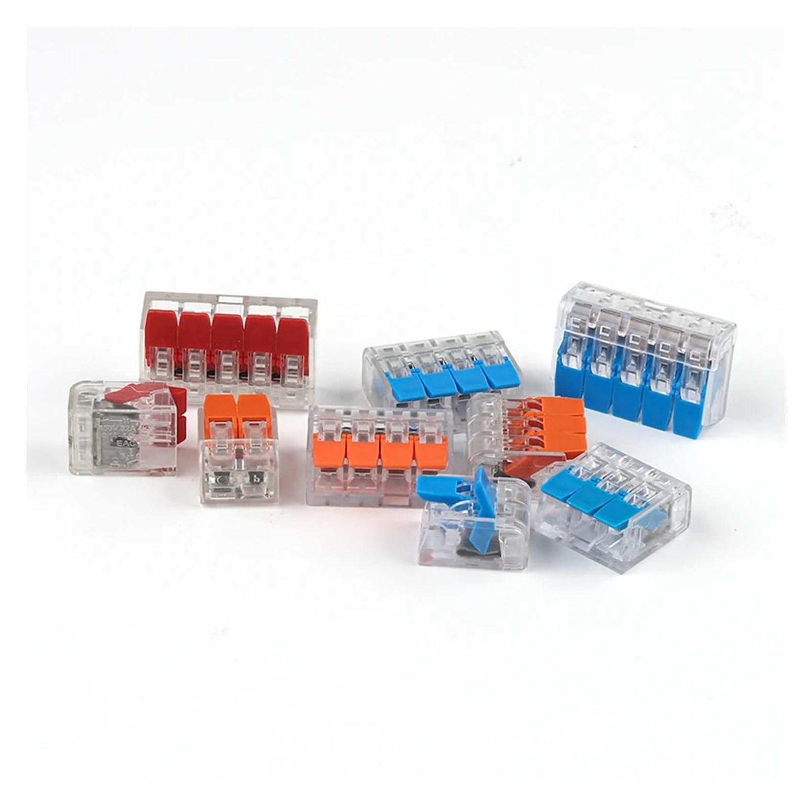 Conectores De Cable Rápido M1ni, 25/90 Uds., Conductor De Cableado Compacto Un1versal, Terminal Push-in Fit Compatible AWG24-12 De Conexión Eléctrica(414O 25PCS)