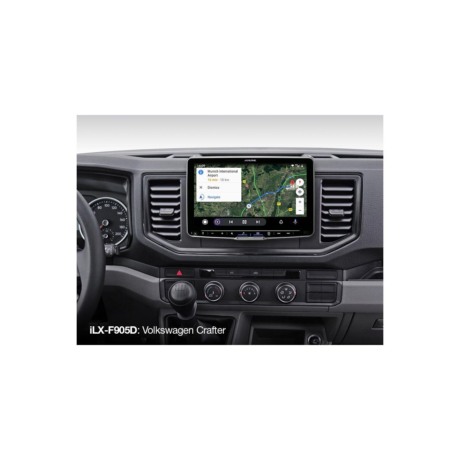 Alpine iLX-F905D | Autoradio avec écran Tactile 9 Pouces, Dab+, boîtier encastrable 1 DIN, Apple CarPlay sans Fil et Prise en Charge de Voiture Android