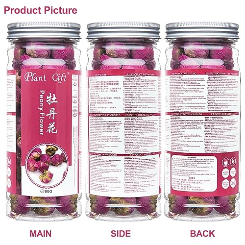 Flores secas naturales de Peonía Paeonia lactiflora 50g miniatura 2