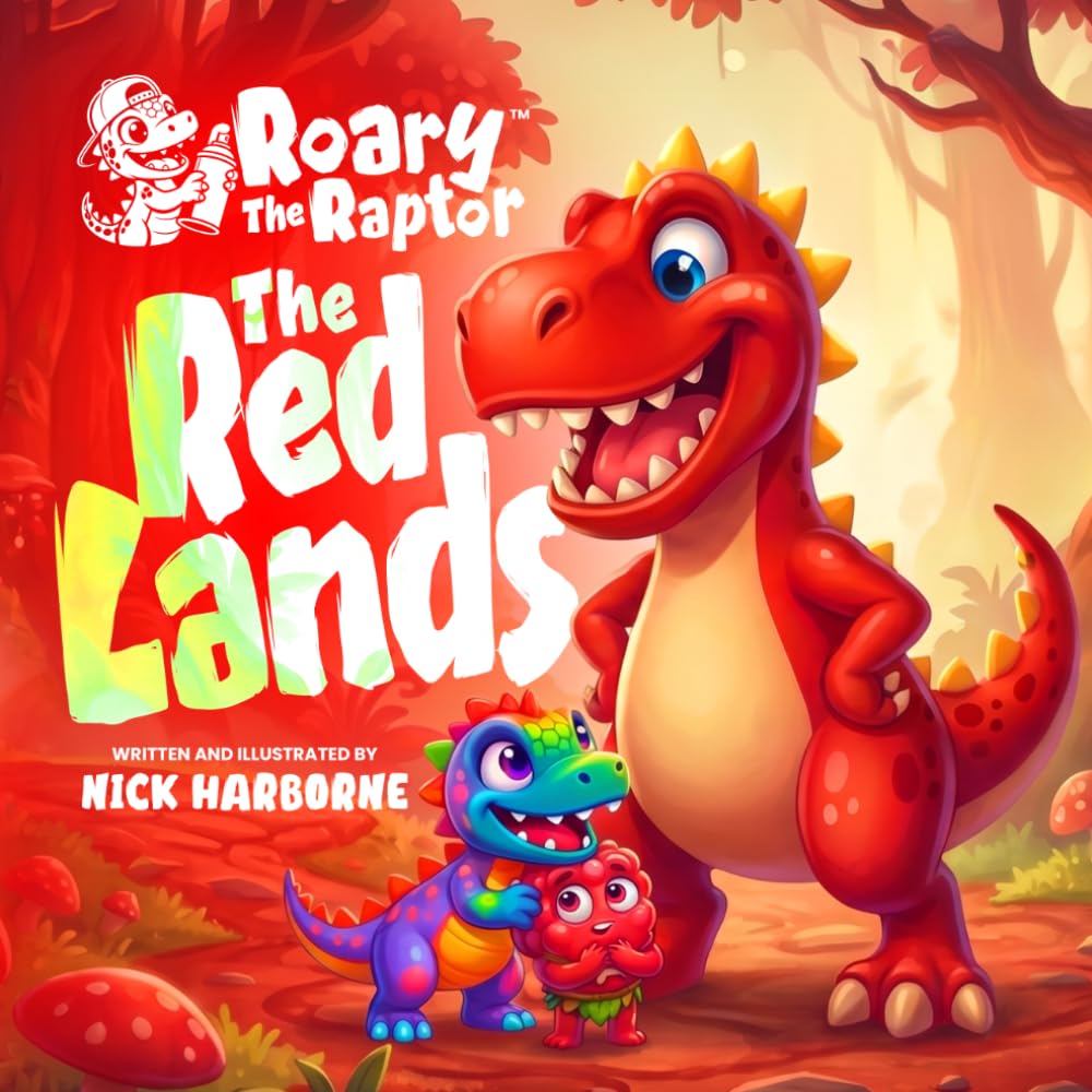 Roary The Raptor - The RED Lands: A Wild Rhyming Dinosaur Book About the Color RED for Kids Ages 3–6 (Roary The Raptor's Radical Color Adventures)