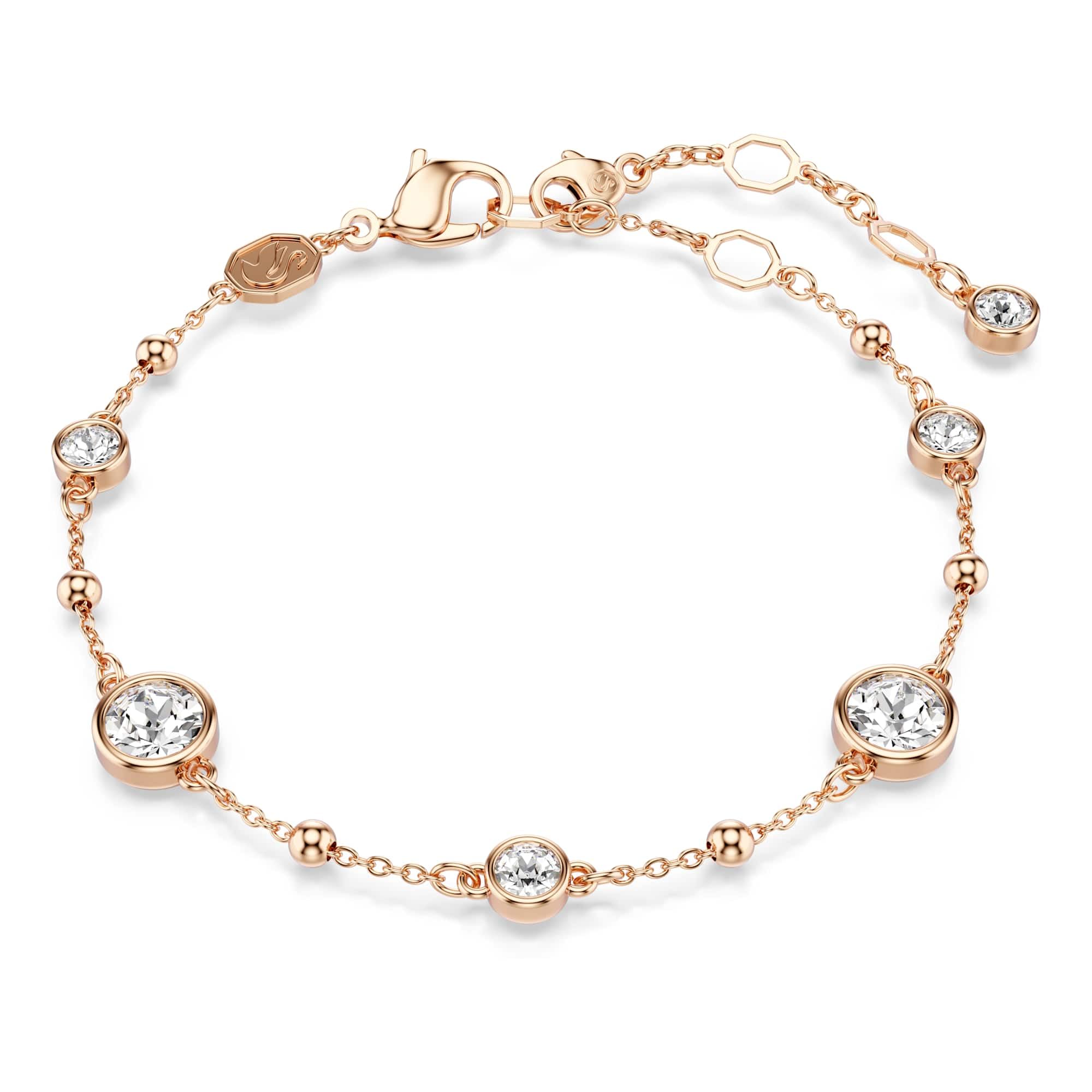 Swarovski Imber Rose Gold Tone Plated White Crystal Bracelet 5730677