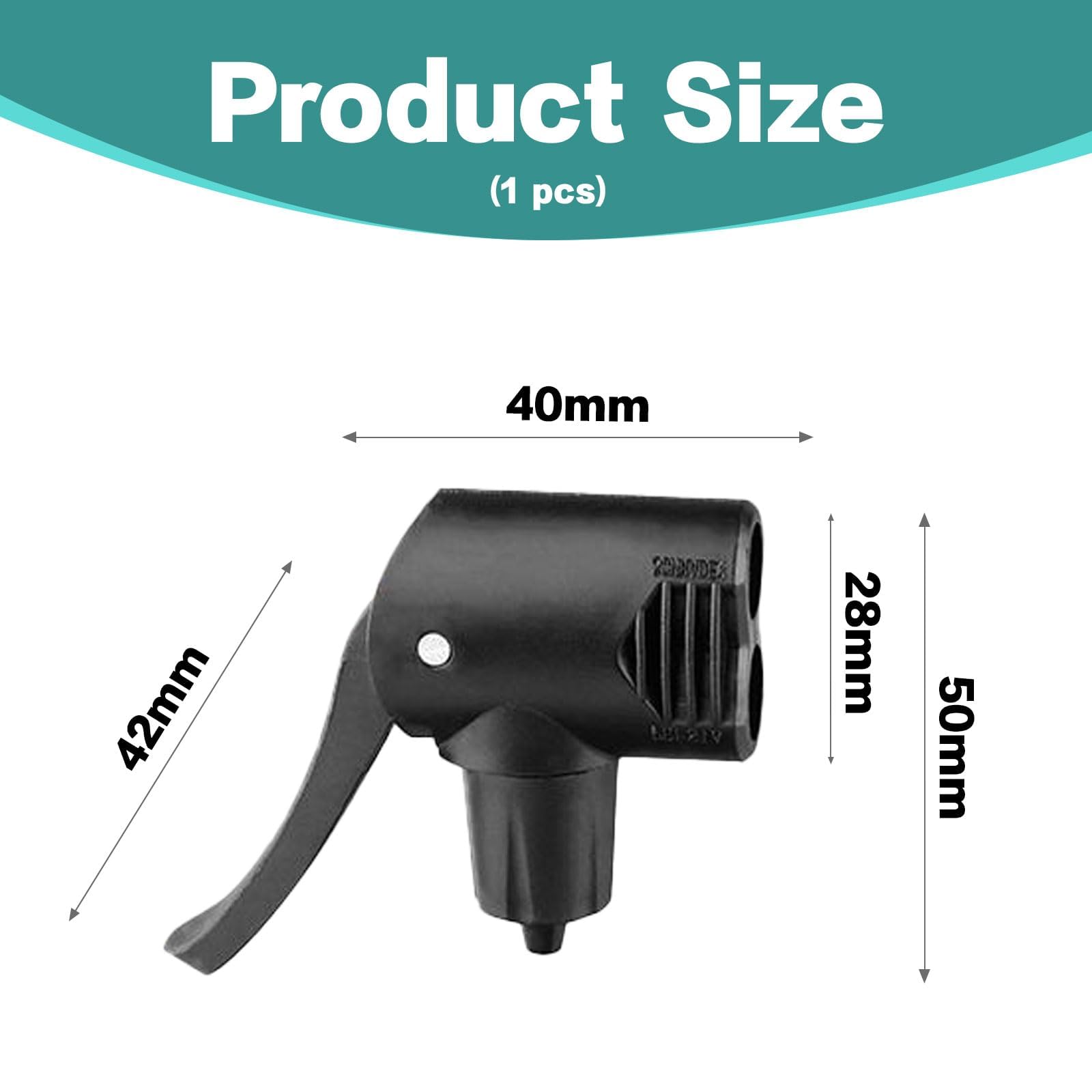 Tête De Pompe Universelle Pour Pompe à Air, Pompe à Pied, Pompe à Vélo, Remplacement Double Tête