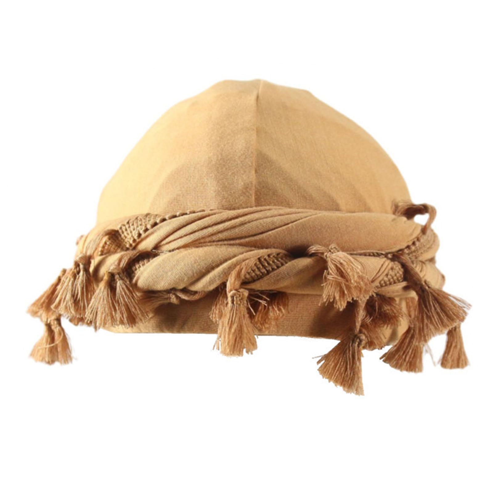 Buxuaaaa Women's Yellowish 1 Fashionable Tassels Hat Softable And Breathable Hat Headwrap For Teens And Adults Cool Teenager