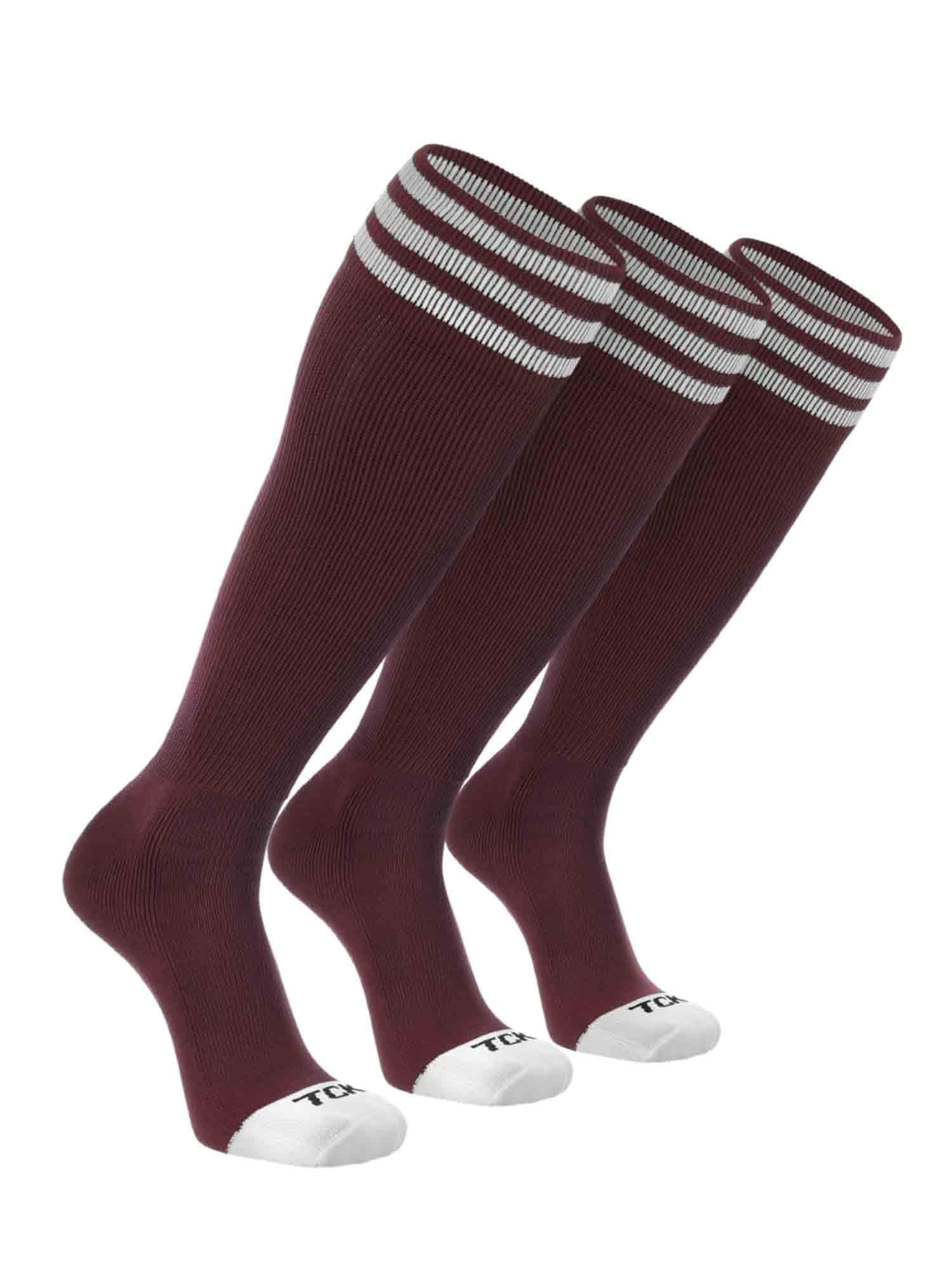TCK Striped Athletic Tube Socks - Youth &amp; Adult Team Sports