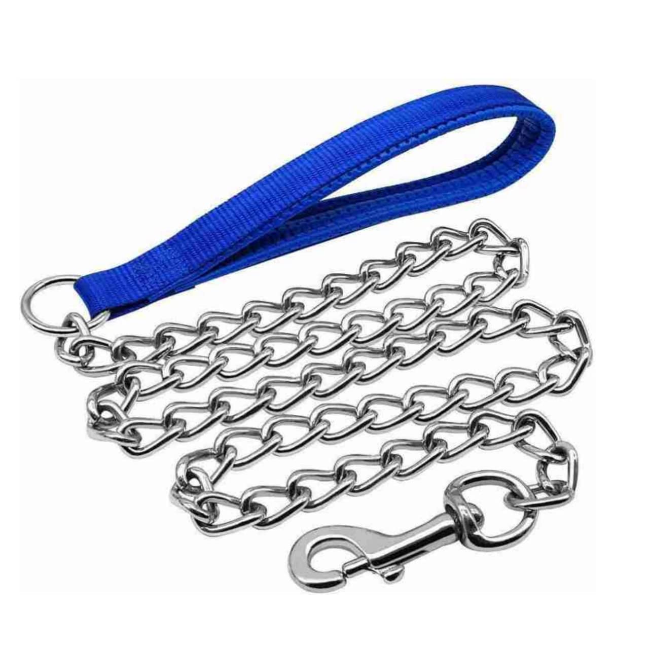 DRK Shopmart Heavy Duty Nylon Handle Padded Stainless Steel Leash Ideal for Outdoor Walking Agrressive Chewers Large Breed Dogs and Puppies - Blue (B0C4B4L34F) Amazon Price History, Amazon Price Tracker