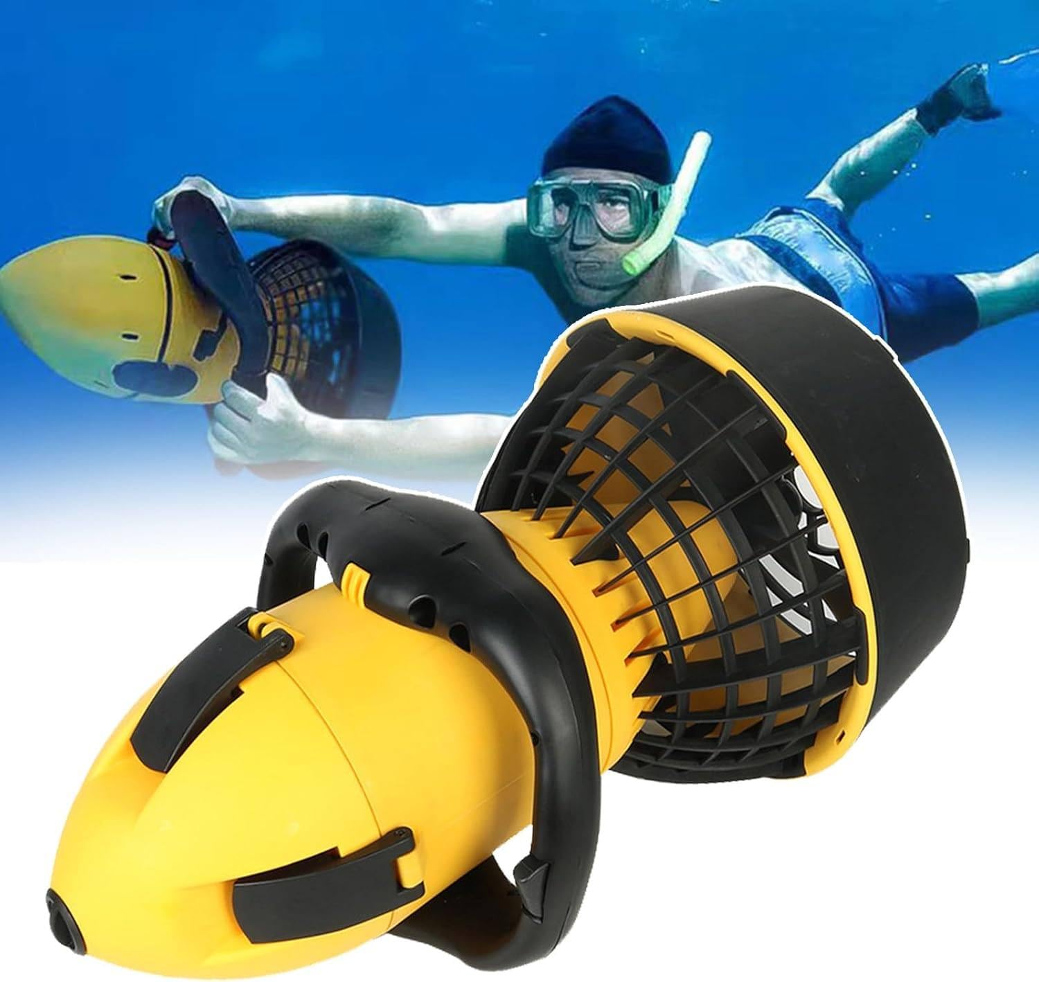 WIANQIAN Scuba Diving Snorkeling Sea Scooter, Underwater Pool Scooter Brushedmotor-acidbattery