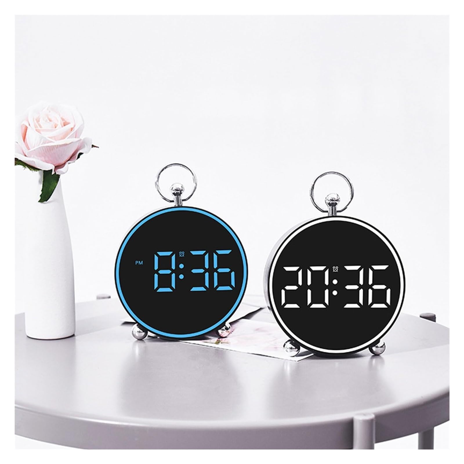 Despertador Reloj Despertador Digital Junto a la Cama Relojes de Mesa for Montaje en Pared