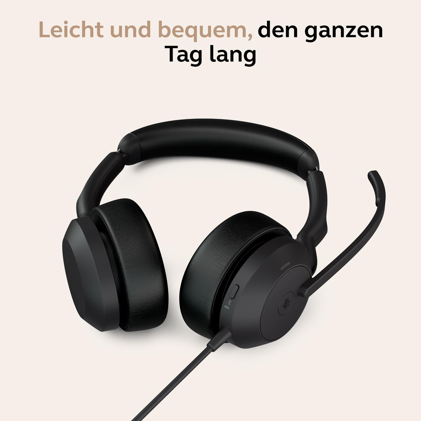 Jabra Evolve2 50 - USB-A/USB-C - schnurgebundenes Dual Headset Zertifiziert für Microsoft Teams
