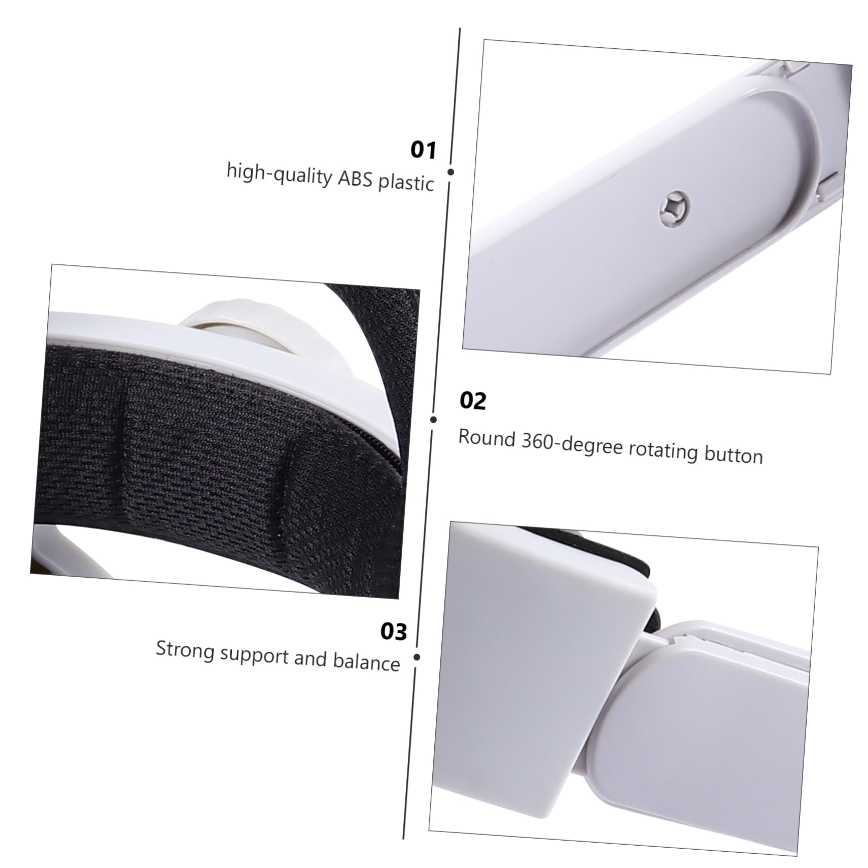 Cinturino per Testa Compatibile con Visore Vr di Seconda Generazione Cuscinetto Regolabile Fascia Protettiva Antiscivolo Supporto Bilanciato per Uso Confortevole