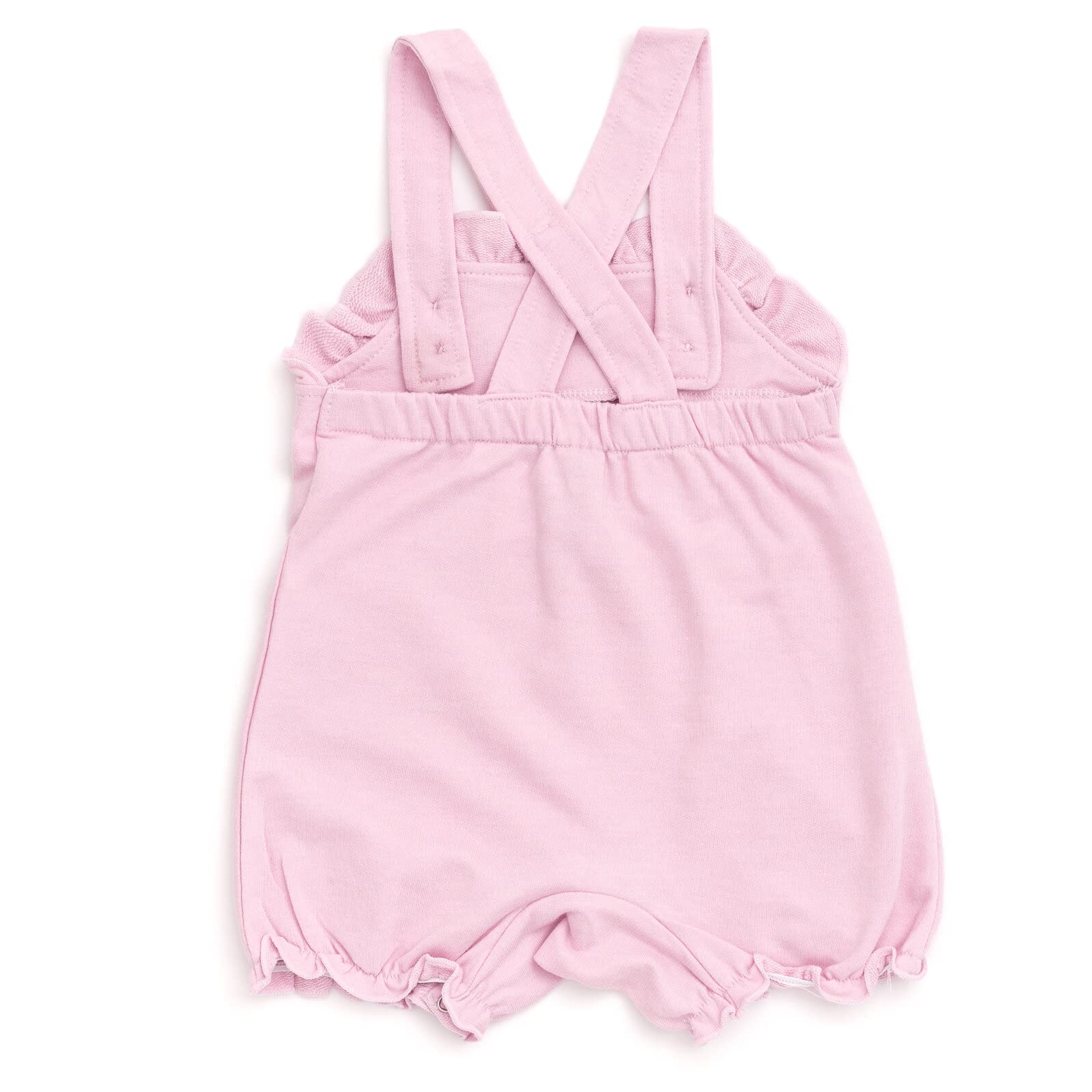 Disney Minnie Mouse Ariel Kurzer Overall für Babys, Mädchen, Frottee, T-Shirt und Mütze, 3-teilig