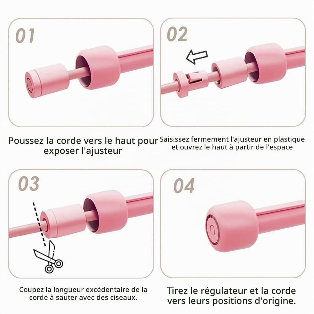 15 Pièces Corde a Sauter Sport Antidérapant Corde à Sauter Réglable 2,8m Cordes à Sauter pour Enfant & Adulte pour Fitness, Crossfit, Sport, Boxe, GYM