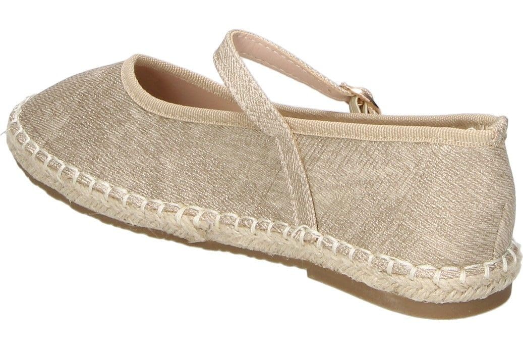 Alpargatas Niña con Brillos y Cierre de Hebilla Zapatos Elegante Fiesta 9036