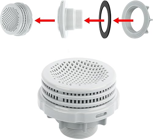 Miniatura 10 de Conector de manguera de piscina para piezas Intex 10744 10256 10255 Conector de filtro roscado arandela de tuerca (10744)