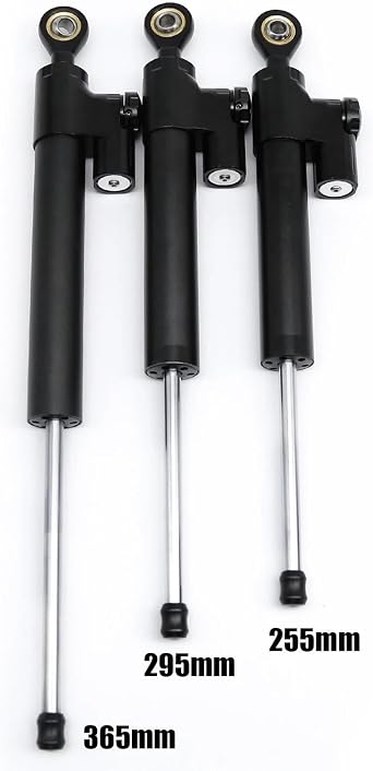 for Kaabo Zero Dualtron Vsett Nanrobot Ecorider Electric Scooter 255mm 295mm 365mm CNC Aluminum Steering Damper Shock Absorber(365mm)