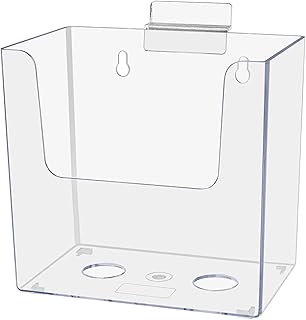 Marketing Holders Slatwall Hanging Brochure Holder for Documents Space Saving Organizer Single Slot Display for 5.5