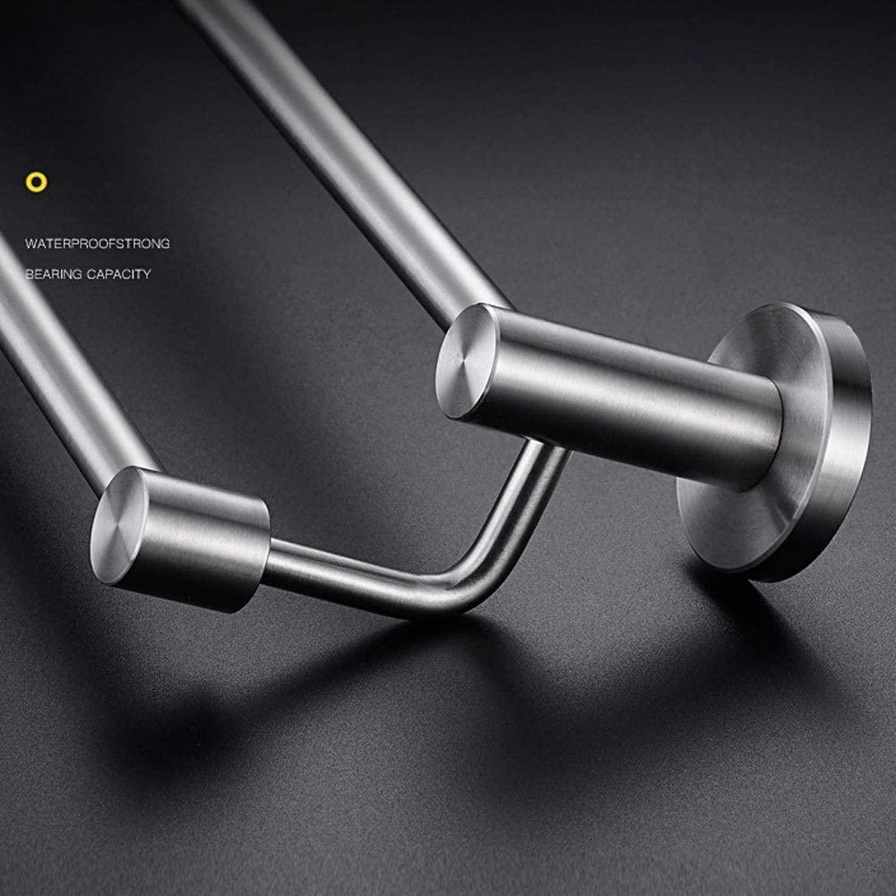 Portasciugamani doppio da parete in acciaio inossidabile 304 da 40 cm(40Cm)