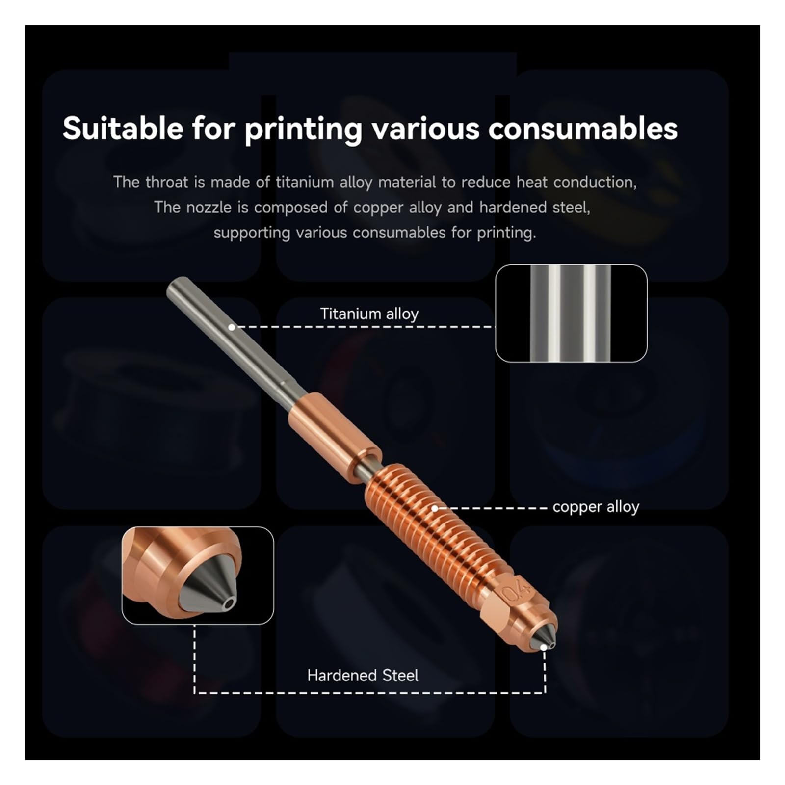 Compatible for Creality, assemblage Hotend for Ender-3 V3 Plus