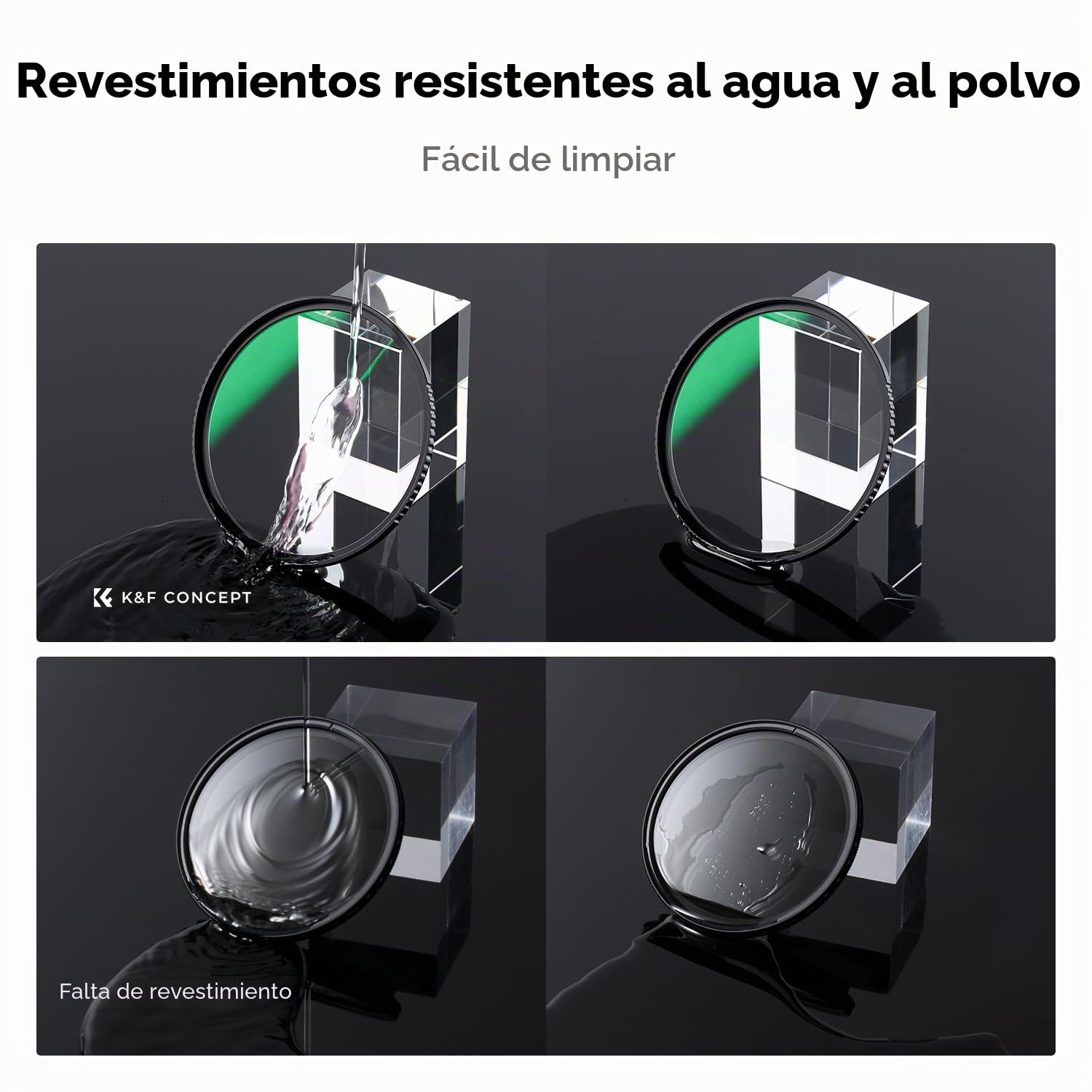 K&F CONCEPT Nano-Dazzle 77MM Filtro UV de Protección,Filtro MC UV de Vidrio Óptico con 24 Capas Nano Revestimiento