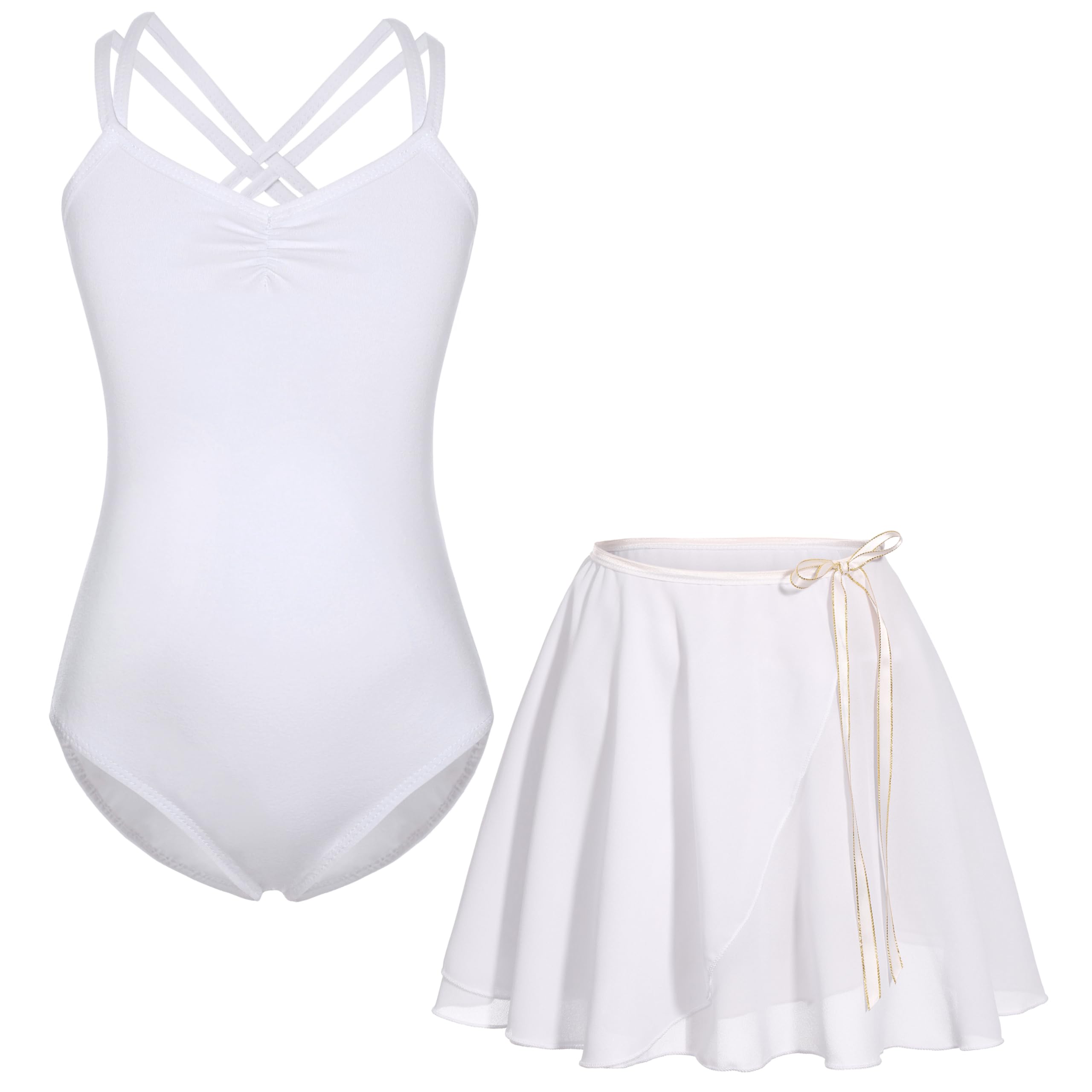 Ballettkleid Ballettkleidung Turnanzug Mädchen Baumwolle Tanzkleid Ballett Trikot Ballettrock Gymnastikanzug